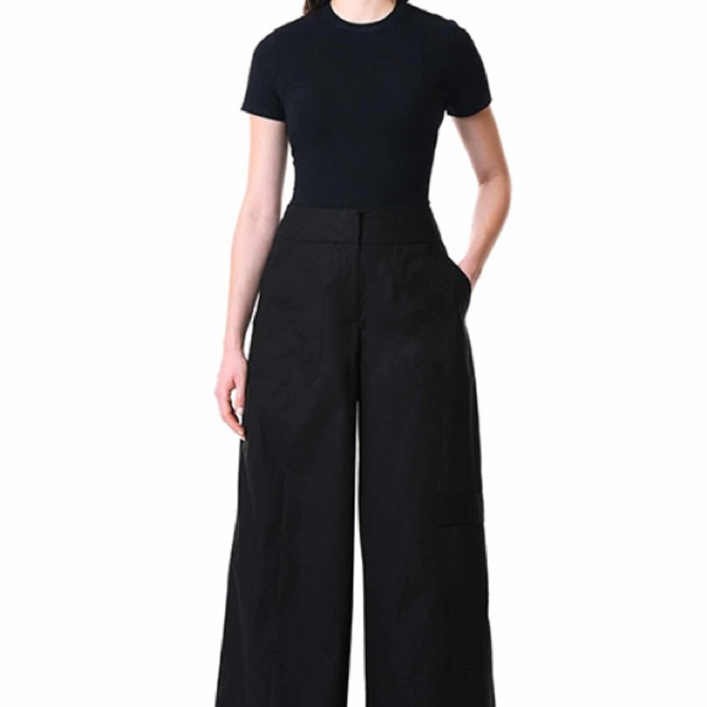 Black Wide-Leg Pants